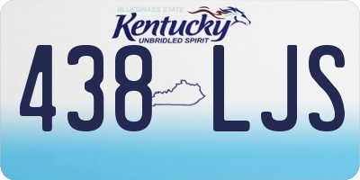 KY license plate 438LJS