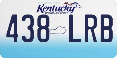 KY license plate 438LRB