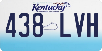 KY license plate 438LVH