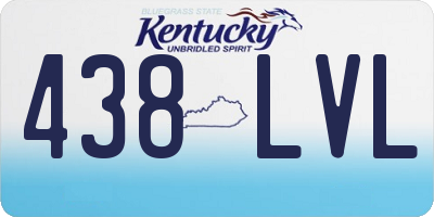 KY license plate 438LVL