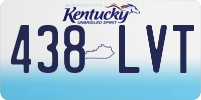 KY license plate 438LVT