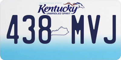 KY license plate 438MVJ