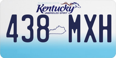 KY license plate 438MXH