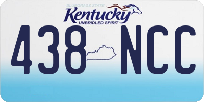 KY license plate 438NCC