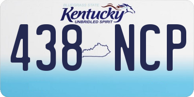 KY license plate 438NCP
