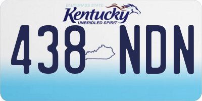 KY license plate 438NDN