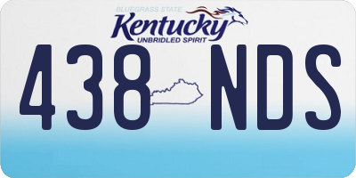 KY license plate 438NDS