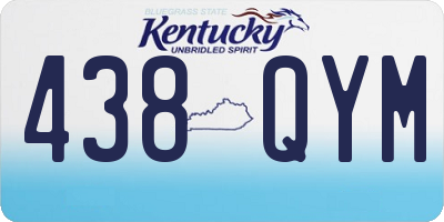 KY license plate 438QYM