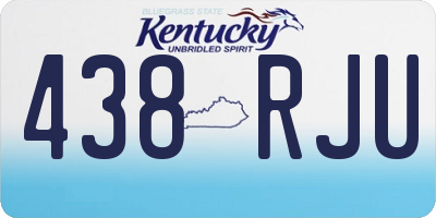 KY license plate 438RJU
