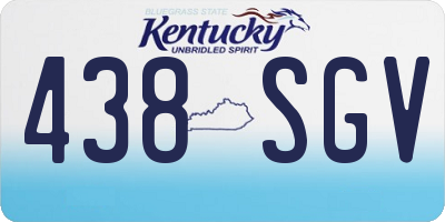 KY license plate 438SGV