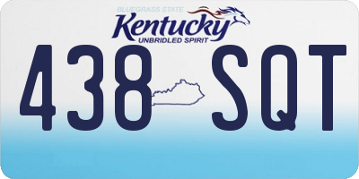 KY license plate 438SQT