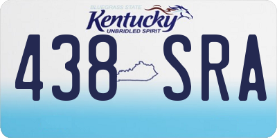 KY license plate 438SRA