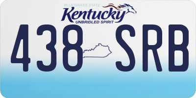 KY license plate 438SRB