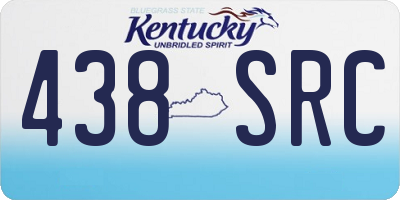 KY license plate 438SRC