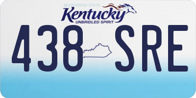 KY license plate 438SRE