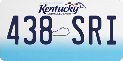 KY license plate 438SRI