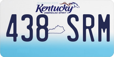 KY license plate 438SRM