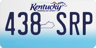 KY license plate 438SRP