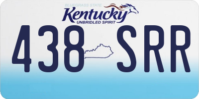 KY license plate 438SRR