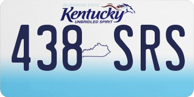 KY license plate 438SRS