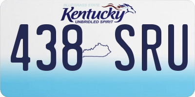 KY license plate 438SRU