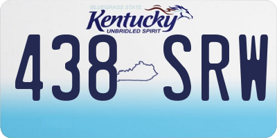 KY license plate 438SRW