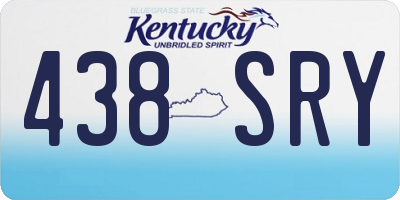 KY license plate 438SRY