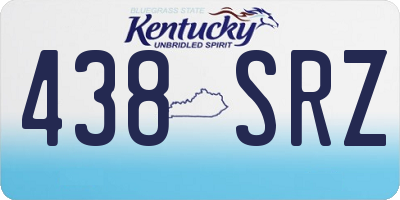 KY license plate 438SRZ