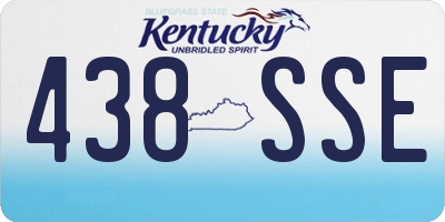 KY license plate 438SSE
