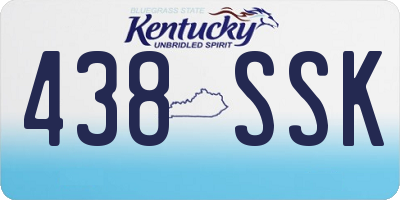 KY license plate 438SSK