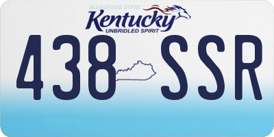 KY license plate 438SSR
