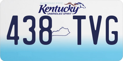 KY license plate 438TVG