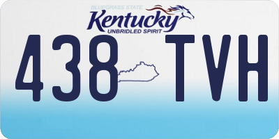 KY license plate 438TVH