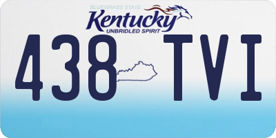 KY license plate 438TVI