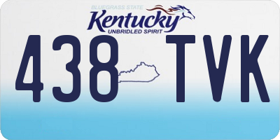 KY license plate 438TVK