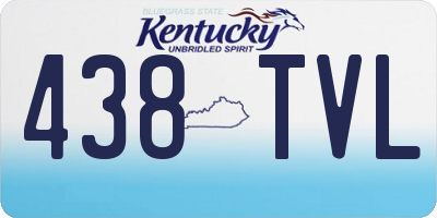 KY license plate 438TVL