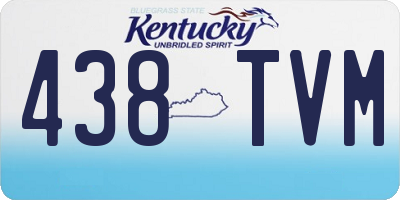 KY license plate 438TVM