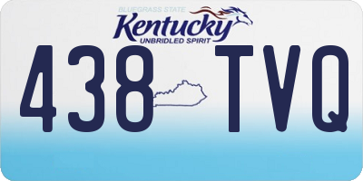 KY license plate 438TVQ