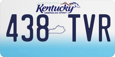 KY license plate 438TVR