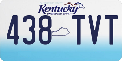 KY license plate 438TVT