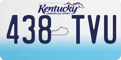 KY license plate 438TVU