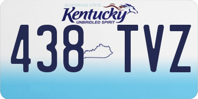 KY license plate 438TVZ