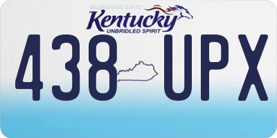 KY license plate 438UPX