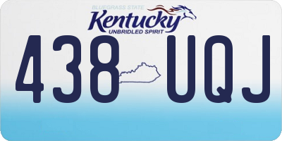 KY license plate 438UQJ