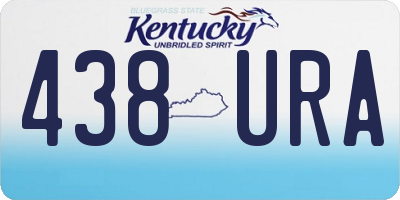 KY license plate 438URA