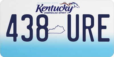 KY license plate 438URE
