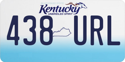 KY license plate 438URL