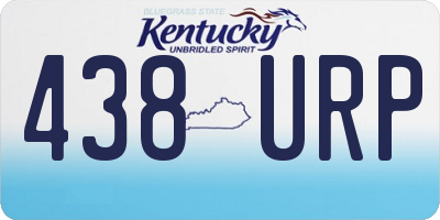 KY license plate 438URP