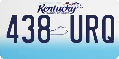 KY license plate 438URQ