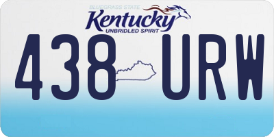 KY license plate 438URW